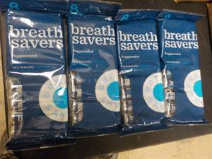 4 pkgs Breath Savers Peppermint 8 R...
