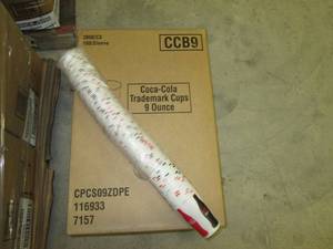 Case of 2000 9 oz wax paper cups