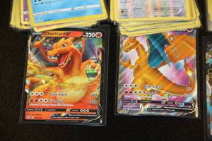 lot 29 image: Mixed Years Pokemon Card Lot  2 Charizards