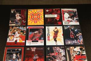 lot 40 image: Michael Jordan Basketball Card Lot #3  16 Different Cards