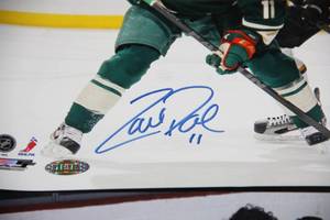 lot 60 image: Zach Parise & J.P. Parise 8x10 Autograph Photo Lot Steiner COA