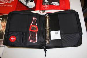 lot 68 image: Vintage Coca Cola Three Ring Binder Lot  6 Binders