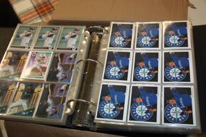 lot 80 image: Baseball Card Three Ring Binder Bulk Card Lot  6 Binders