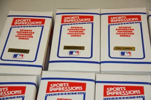 lot 92 image: Sports Impressions Figurine Resale Lot  (9) Rod Carew (3) Kevin McReynolds