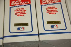 lot 94 image: Sports Impressions Figurine Resale Lot  (11) Dwight Gooden (1) Hank Aaron