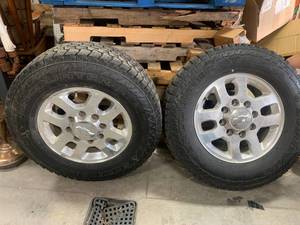 lot 19 image: 2 Encounter AT Tires off 34 Ton Chevy 2500 (low miles)