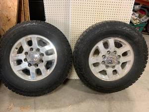 lot 20 image: 2 Encounter AT Tires off 34 Ton Chevy 2500 (low miles)