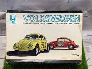 lot 39 image: 1960s IMC VW Volkswagen Model Car Kit New Old Stock