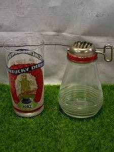 lot 52 image: Rare 1982 Kentucky Derby Glass & Antique Glass Grinder