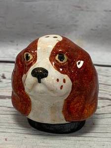 lot 64 image: Rosemeade Pottery Toy Spaniel Shaker