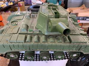 lot 73 image: Toy Tank on Track 23 Long
