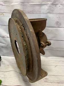 lot 83 image: Antique Metal Grinder 17 Tall