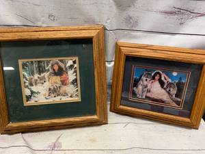 lot 86 image: Framed Native American Art