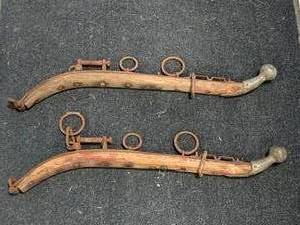 lot 87 image: Lot of 2 Antique Horse Hames
