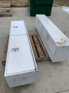 lot 109 image: Pair of Truck Boxes with Matching Key 13 x 16 x 72 Long