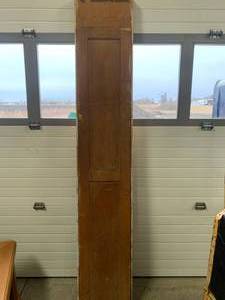 lot 114 image: Antique Ironing Board Cabinet 82 Tall