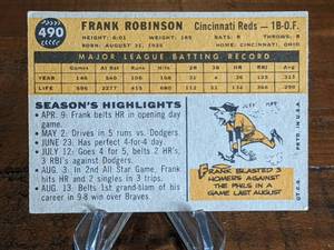 lot 23 image: 1960 Topps Frank Robinson Baseball Card