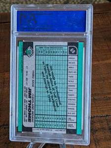 lot 38 image: 1991 Bowman Jim Thome Rookie Baseball Card - PSA 9 Mint
