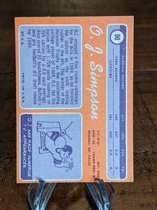 lot 71A image: 1970 Topps OJ Simpson Rookie Football Card