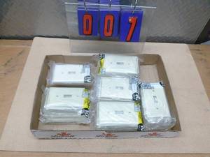 Flat of misc electrical items. As shown.