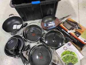 Variety of Non-Stick Pans,T-Fal brand ,and more