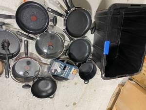 Variety of Non-Stick Pans,T-Fal brand ,and more