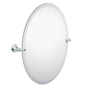Frameless Pivoting Wall Mirror in Spot Resist Brushed Nickel