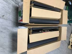 lot 10 image: Lot of 2 42 in. 6-Brush High-Speed Tow-Behind Lawn Sweeper not used