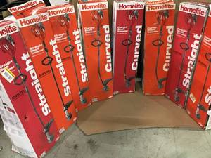 lot 13 image: Pallet with assorted Homelite trimmers various models and conditions
