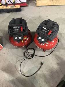 lot 111 image: Lot of 2 Porter Cable Compressors used customer returns