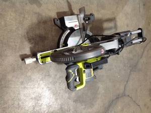 lot 6 image: Ryobi 12 in. Sliding Miter Saw with LED used customer return