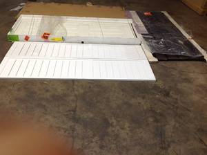 lot 20 image: 36 in. x 80 in. Del Flor Copper Surface Mount Outswing Steel Security Door with Expanded Metal Screen see pictures