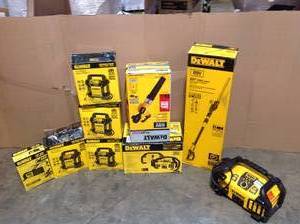 lot 28 image: Pallet with assorted Dewalt Tools various models and conditions customer returns see pictures