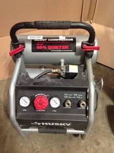lot 30 image: Lot of 2 Husky Compressors customer returns used see pictures