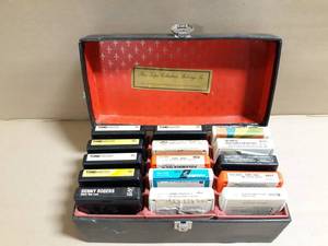 (15) 8-Track Tapes in Case - Kenny Rogers, Jimmy Buffet, Sonny James and More