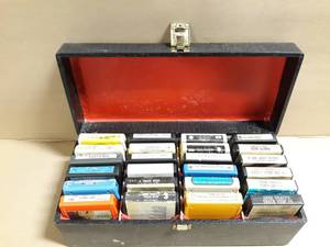 (24) 8-Track Tapes in Case - Bob Dylan, Ray Price, Gene Tracy (Rated X), Redd Foxx, Norma Miller and More