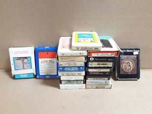 (20) 8-Track Tapes - The Sound of Music, Del Reeves, Tammy Wynette, Christmas, Hoyt Axton and More