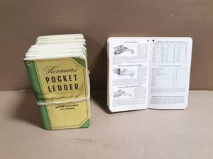(25) Farmers John Deere Pocket Ledgers 1958-59 - Unused