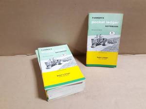 (12) Farmers John Deere Pocket Ledgers 1961-62 - Unused