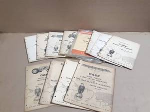 (12) Case Parts Manuals - Attachments and More