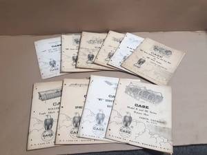 (10) Case Parts Manuals - Attachments and More