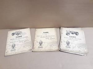 (3) Case Model 31 Loader, 700, 800 Tractors and Model 440-441 Tractor Parts Manuals