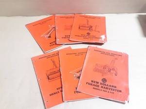 (6) New Holland Operating and Assembly Instruction Manuals