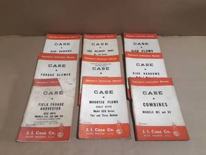 (9) Case Operators Instruction Manuals