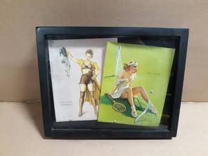 Pin-Up Prints in Shadowbox Frame