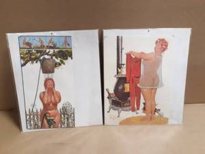 (2) Duane Bryers Hilda Pin-Up Prints