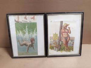 (2) Duane Bryers Hilda Pin-Up Prints