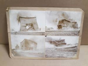 Antique Photo of St. Anthony & Dakota Elevator Burning Down 10x14
