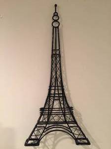 lot 39 image: Metal Eifel Tower Wall Sculpture