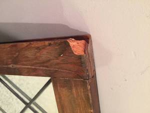 lot 41 image: Wooden Window Wall Mirror